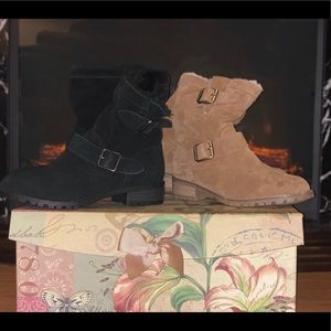 Bjorndal Fur Lined Leather Boots size 8.5 woman’s